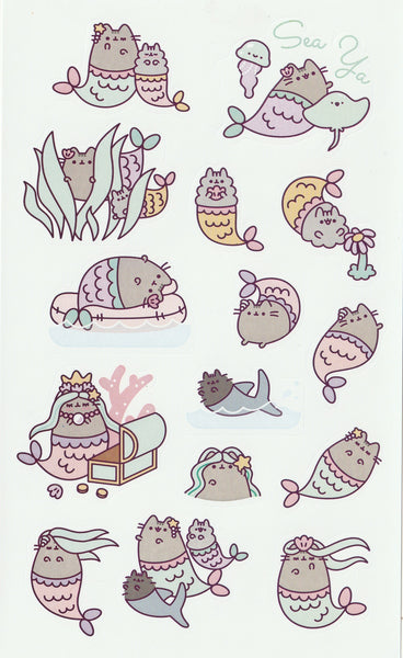 Pusheen Stickers - Mermaid