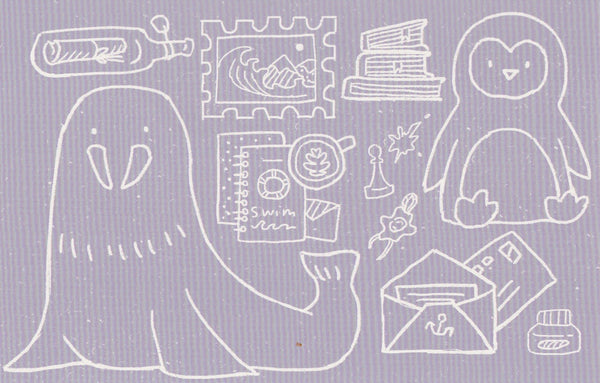 Animal Doodles Postcard (A13)