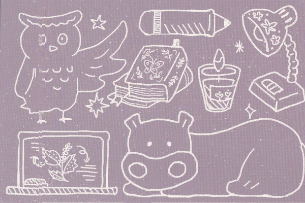 Animal Doodles Postcard (A24)