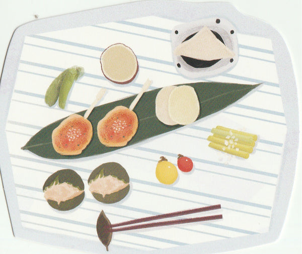 Japanese Bento Lunch Boxes Mini Postcard (BB11)