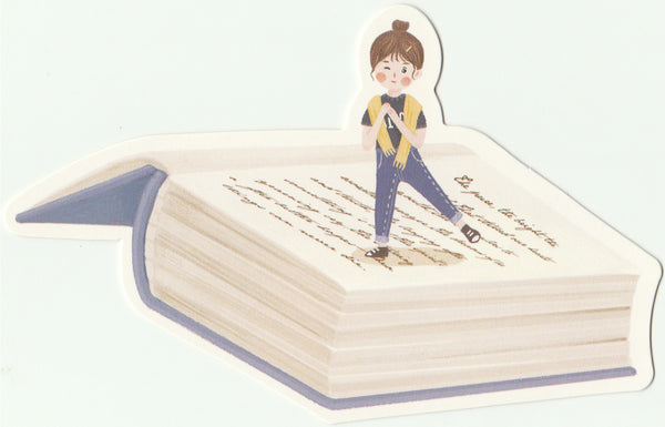 Bookmark Girl Series 16 - Dancing on pages