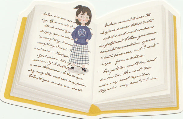Bookmark Girl Series 27 - Reading through the lines