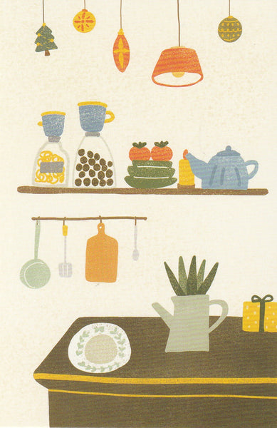 Christmas Wishes Postcard CW10 - Kitchen