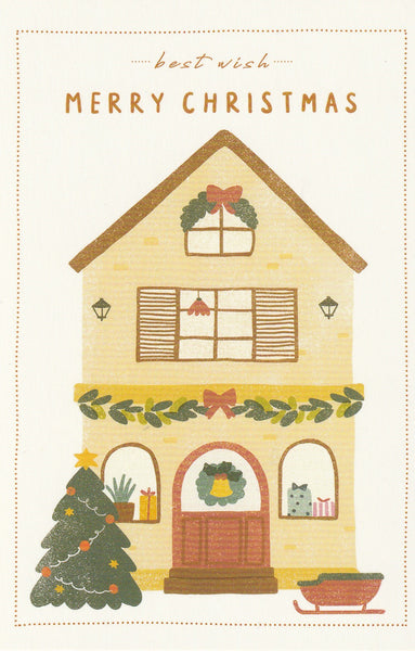 Christmas Wishes Postcard CW13 - Winter Home