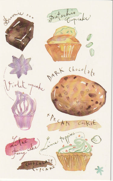 Food Recipe Postcard - Pistachio Cupcake