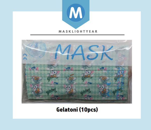 Disneysea Gelatoni | Adult 3ply disposable single-use face mask (10pcs)