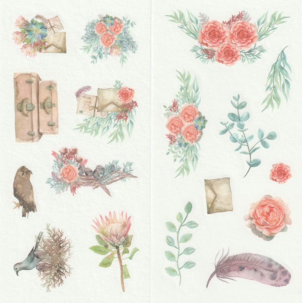[FREE with US$10 purchase!] Floral Series - Wedding Garden Party Stickers Set B
