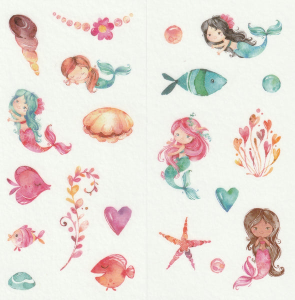 [FREE with US$10 purchase!] Ocean Series - Mermaid Sticker Set B