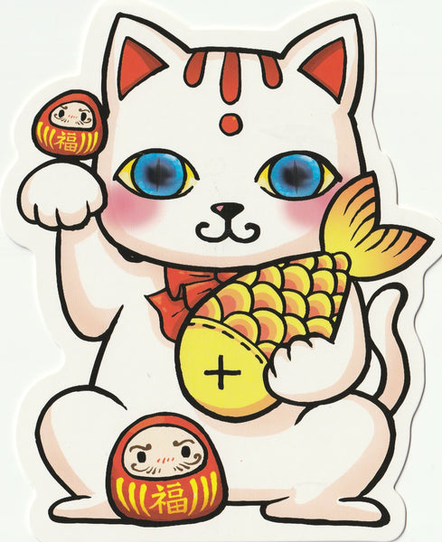 Ever & Ein Postcard - Pet Series - Fortune Cat