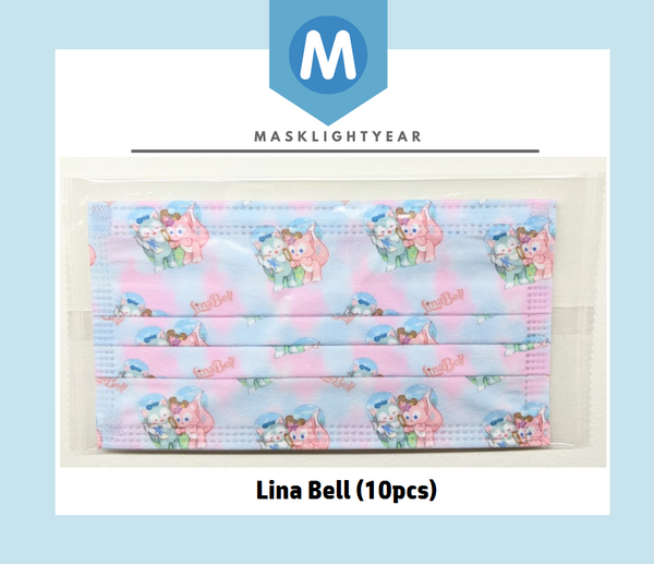 Disneysea Lina Bell & Gelatoni | Adult 3ply disposable single-use face mask (10pcs)
