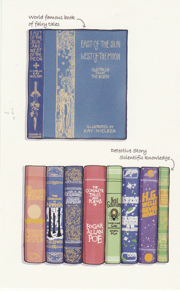 Stationery Illustration Postcard - Storybooks