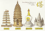 Ever & Ein Postcard - Traditional Series - Chinese Architecture (Pagoda)