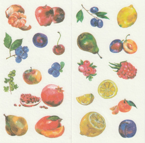 [FREE with US$10 purchase!] Floral Series - Fresh Fruits Stickers Set A