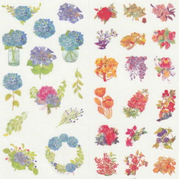 [FREE with US$10 purchase!] Floral Series - Garden Flowers Stickers Set C