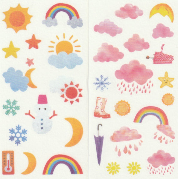 [FREE with US$10 purchase!] Decorative series - Weather Stickers Set B