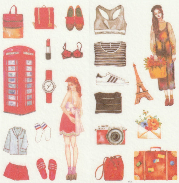 [FREE with US$10 purchase!] Fashion looks Stickers Set B