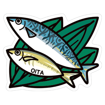 Japan Gotochi (Oita) Postcard - Seki horse mackerel fish