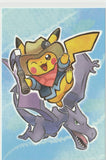 Pokemon Fossil Museum Special Limited Edition Postcard - Aerodactyl & Pikachu