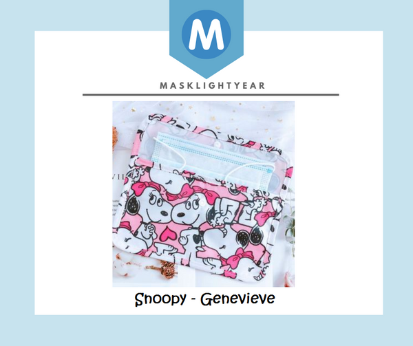 [FREE with USD30 purchase!] Mask Pouch - Snoopy Genevieve
