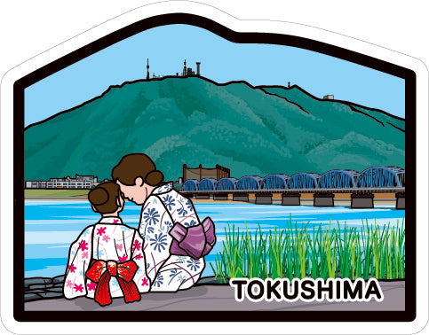 Japan Gotochi (Tokushima) Postcard - Mount Bizan