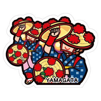 Japan Gotochi (Yamagata) Postcard - Hanagasa Festival