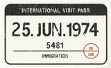 Travel Memories - T02 - International Visit Pass Postcard