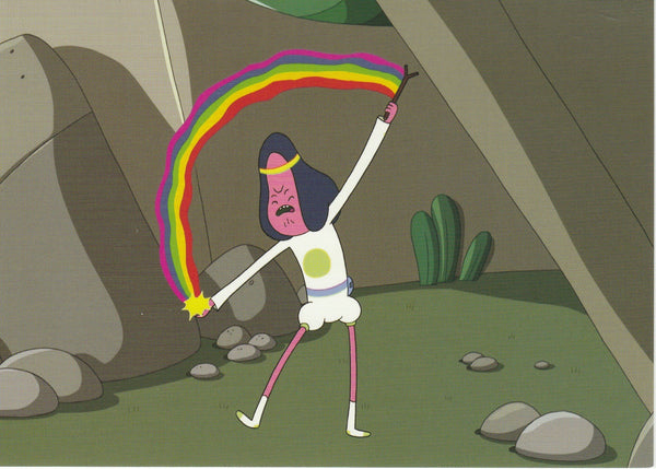 Adventure Time Postcard - Rainbow Wizard Abracadaniel