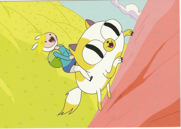 Adventure Time Postcard - Fiona & Cake