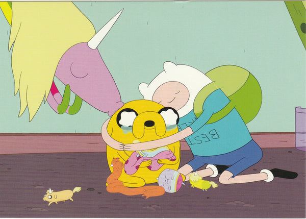 Adventure Time Postcard - Lady Rainicorn, Finn & Jake