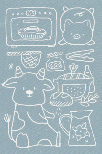Animal Doodles Postcard (A07)