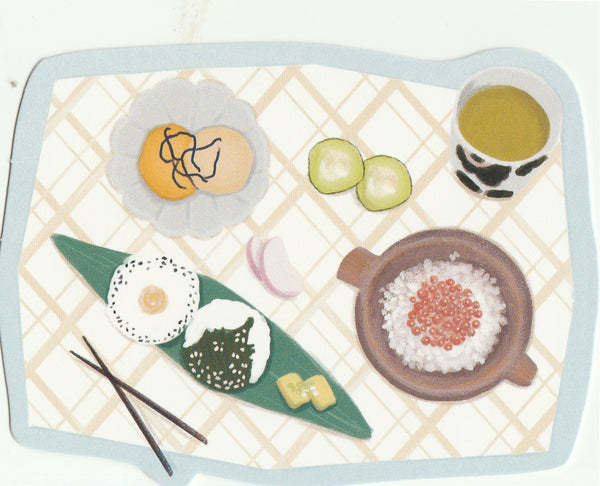 Japanese Bento Lunch Boxes Mini Postcard (BB01)
