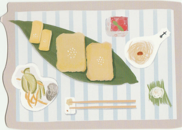 Japanese Bento Lunch Boxes Mini Postcard (BB24)