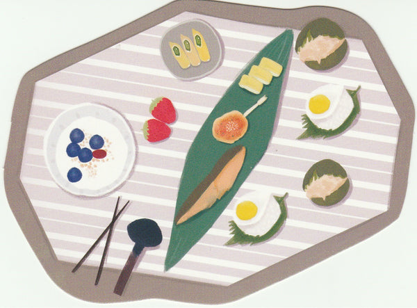 Japanese Bento Lunch Boxes Mini Postcard (BB29)