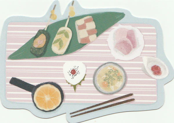 Japanese Bento Lunch Boxes Mini Postcard (BB30)