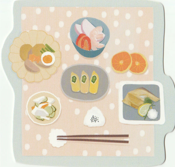 Japanese Bento Lunch Boxes Mini Postcard (BB07)