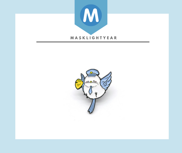 Enamel Pin: Postal Bird