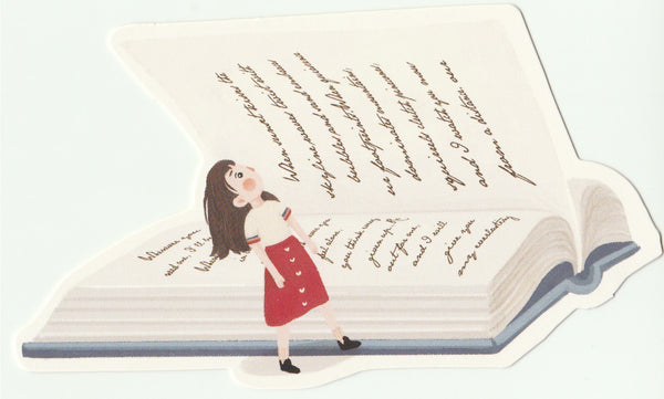 Bookmark Girl Series 21 - Looking through the pages