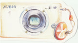 Camera Illustration Collection Mini Postcard (XJ10)