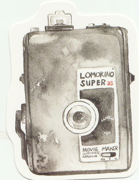 Camera Illustration Collection Mini Postcard (XJ12)