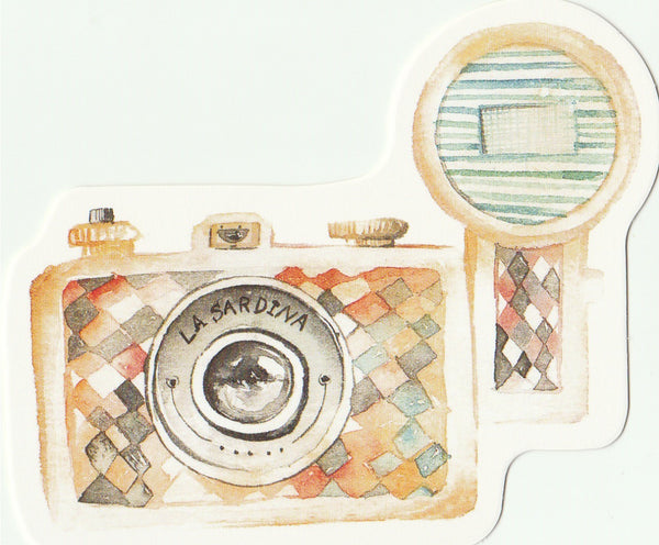 Camera Illustration Collection Mini Postcard (XJ15)