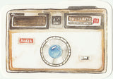 Camera Illustration Collection Mini Postcard (XJ30)