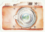 Camera Illustration Collection Mini Postcard (XJ04)