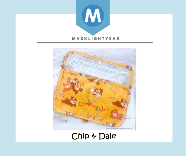 [FREE with USD30 purchase!] Mask Pouch - Disney Chip & Dale