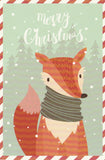 Christmas Animals Postcard - Fox