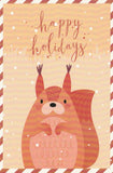 Christmas Animals Postcard - Squirrel