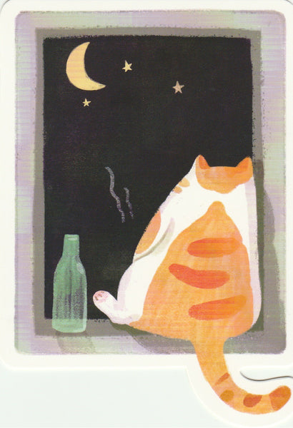 Kitty Cats in the Backyard - Cartoon Postcard (BC10)