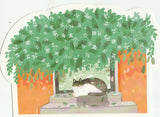 Kitty Cats in the Backyard - Cartoon Postcard (BC13)