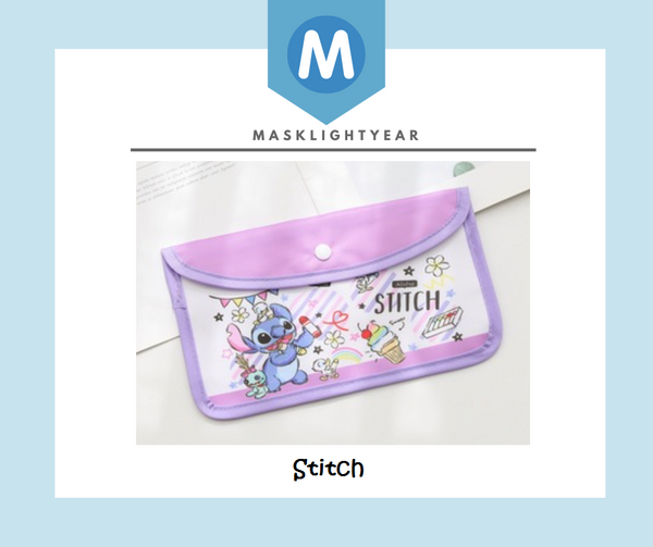 [FREE with USD30 purchase!] Mask Pouch - Disney Stitch & Scrump
