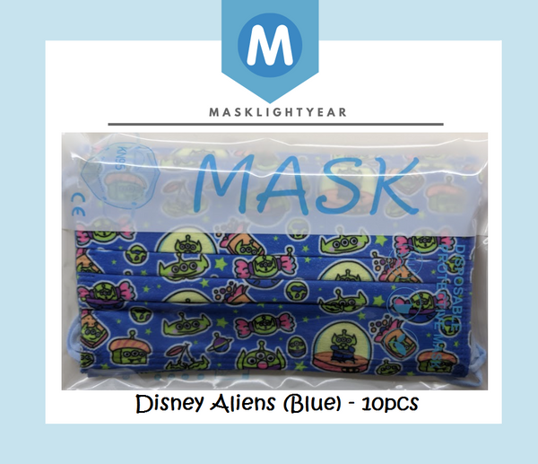 Disney Toy Story Aliens | Adult & Child 3ply disposable single-use face mask (10pcs)