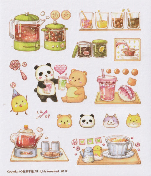 Ever & Ein Sticker Set - Tea Time (1B)